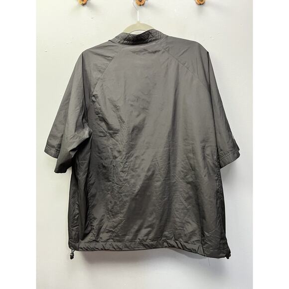Ping Collection Windbreaker Mens Size Medium Short Sleeve 1/4 Zip Black Pockets - Picture 2 of 9